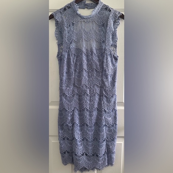 FREE PEOPLE Intimately MD Daydream Eyelash Lace Mini Dress Open Back Lined SEXY - Picture 14 of 16